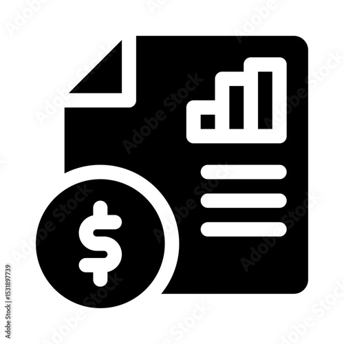 Interest rate glyph icon
