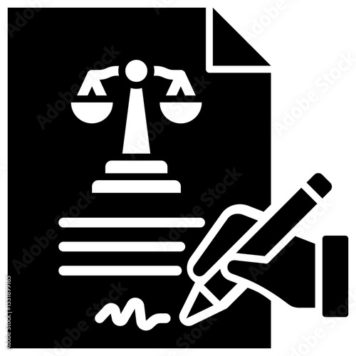 Contract Law Icon