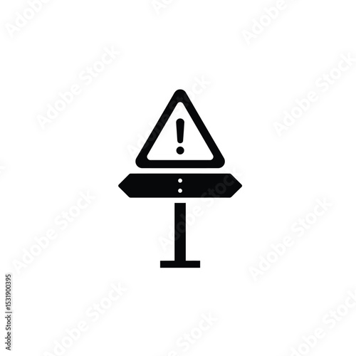 Warning sign exclamation mark hazard alert icon