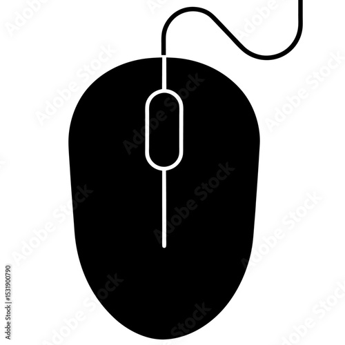computer mouse icon with a sleek design