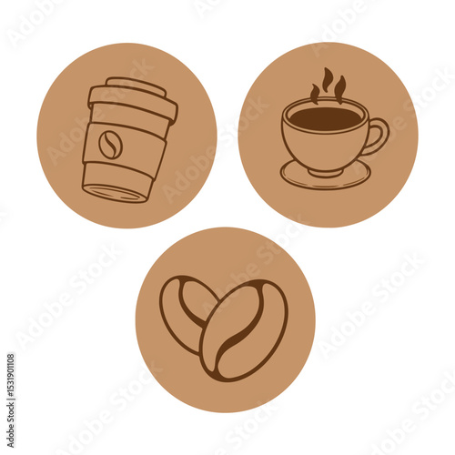 Coffee design over white background, vector illustration eps10