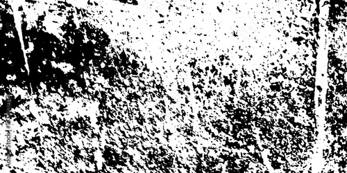 Distress urban overlay spotted concrete grain surface grainy noise rust wall grunge black splatter and white background. damaged chalk crack rough ink wall texture.	