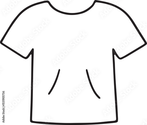 A neatly folded shirt with a price tag, representing fashion and retail. Great for e-commerce, shopping, and apparel designs with a clean, detailed illustration style for modern consumer themes