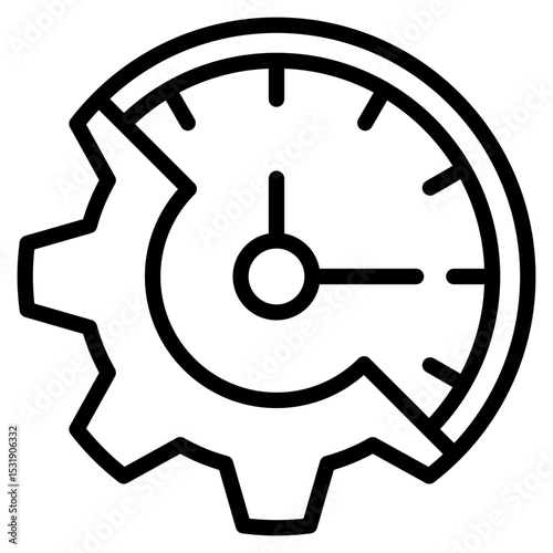 Time Management  Icon Element For Design