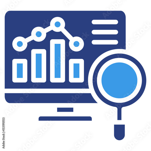 Market Analysis  Icon Element For Design