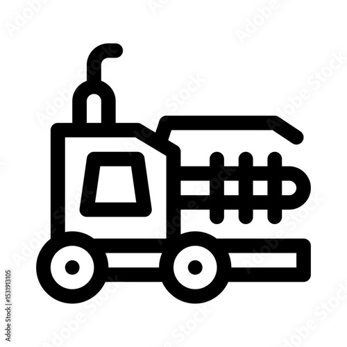 Trencher line icon