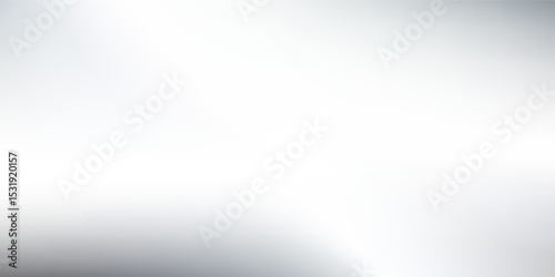 Abstract silver foil background with metal mirror texture. Chrome gradient surface with light gloss. Vector aluminum grey sheet with reflection modern simple art design