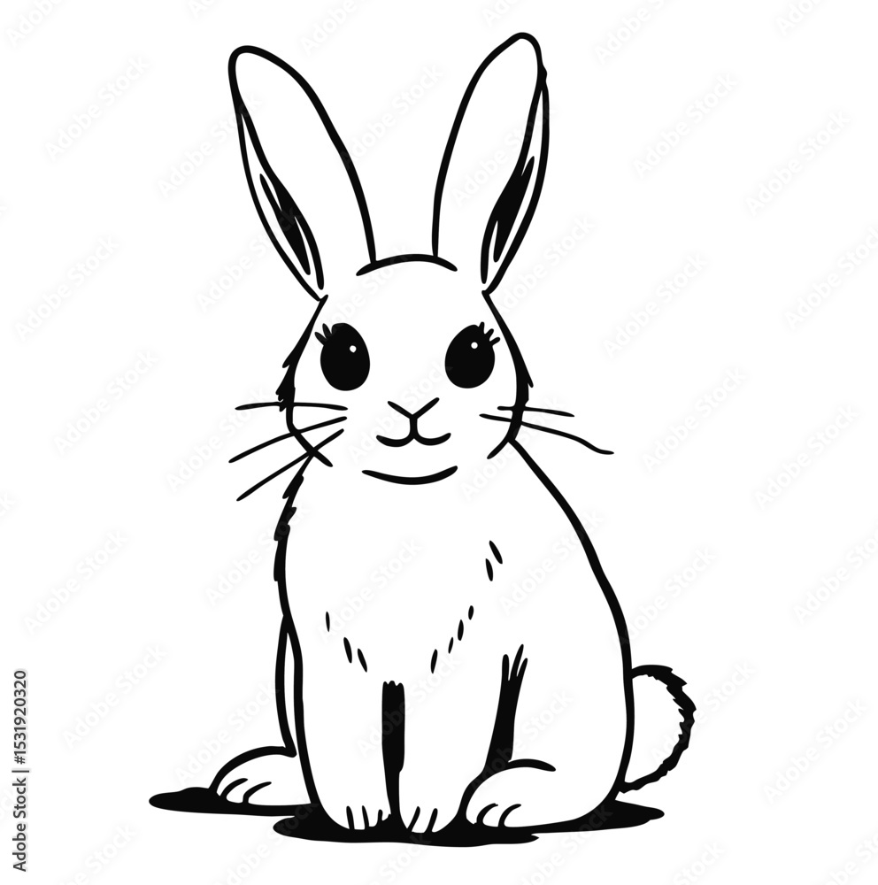Obraz premium rabbit sketch