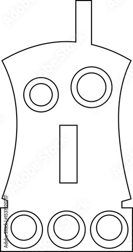 Robot Icon, icons in vibrant and outline styles, showcasing playful designs, ideal for technology, and futuristic projects. Digital artificial intelligence chatbot, friendly Electric cyborg agent