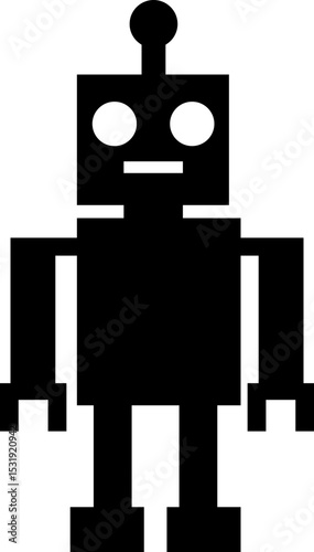 Robot Icon, icons in vibrant and outline styles, showcasing playful designs, ideal for technology, and futuristic projects. Digital artificial intelligence chatbot, friendly Electric cyborg agent