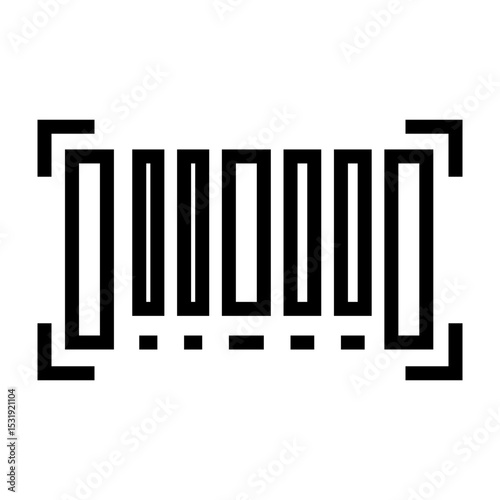 Serial Number Vector Line Icon Design