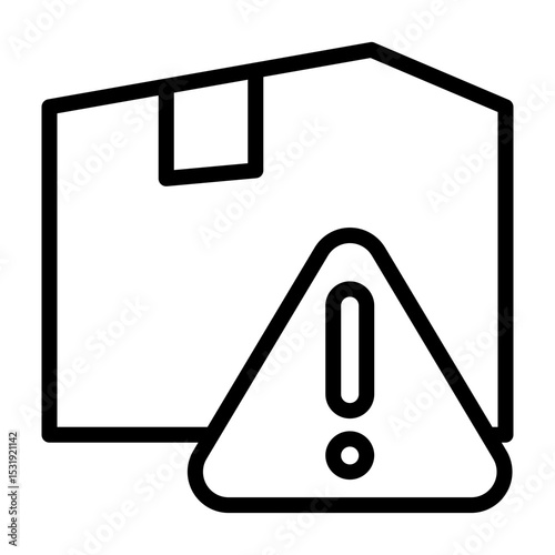 Low Stock Vector Line Icon Design