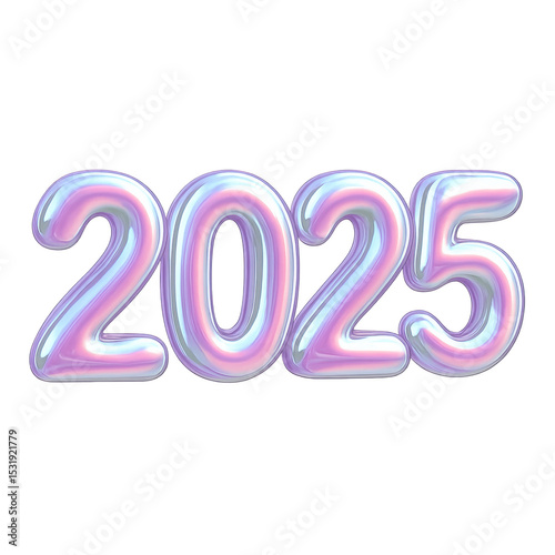 2025 Futuristic Holographic: Bold, futuristic, and shimmering, the year 