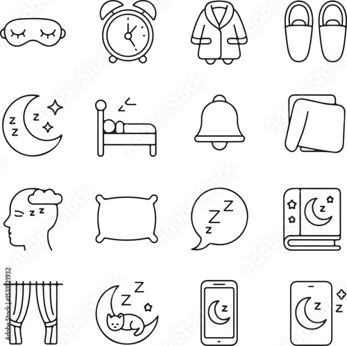 Sweet Dreams A Collection of Sleep Icons and Illustrations
