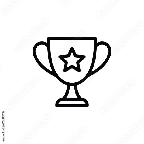 Award winning trophy cup icon design