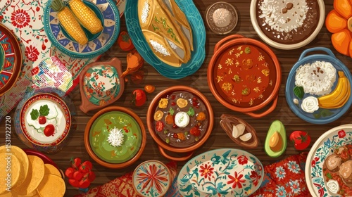 Wallpaper Mural Discovering Top 5 Hispanic Food Traditions Through Iconic Dishes and Vibrant Culinary Symbols From Various Regions Torontodigital.ca