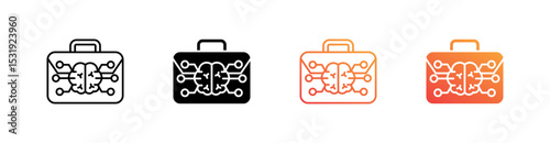 Business Intelligence Multiple Style Icon Set 