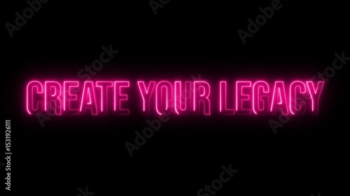 Multicolor Neon create your legacy text animation