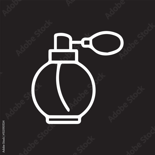 Elegant Perfume Bottle Minimalist Design Beauty and Fragrance Icon