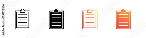 Task Multiple Style Icon Set 