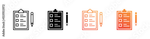 Assessment Multiple Style Icon Set 