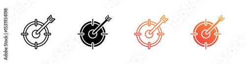 Goal Multiple Style Icon Set 