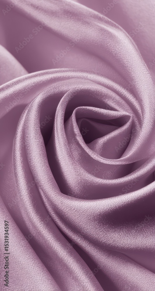 Obraz premium Soft, draped, mauve silk fabric