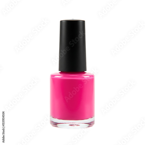 Vibrant Pink Nail Polish: Beauty Product Photography