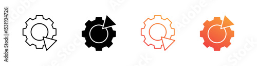 Automation Multiple Style Icon Set 