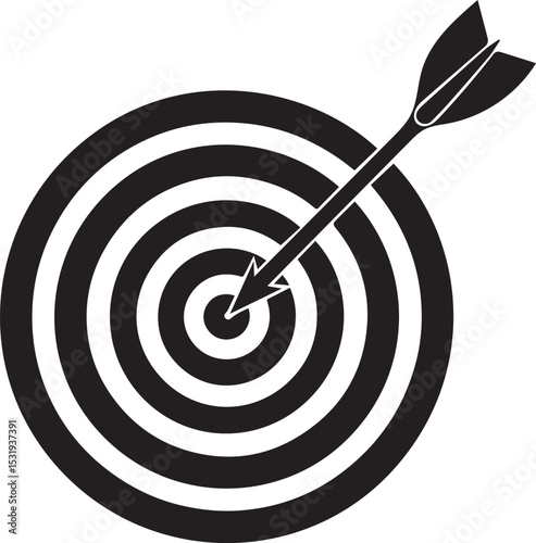 dart hitting target.