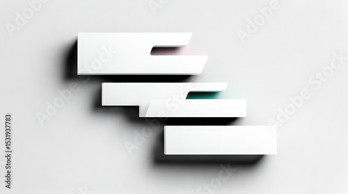 Oblique Parallelogram Shelves with Shadow and Depth