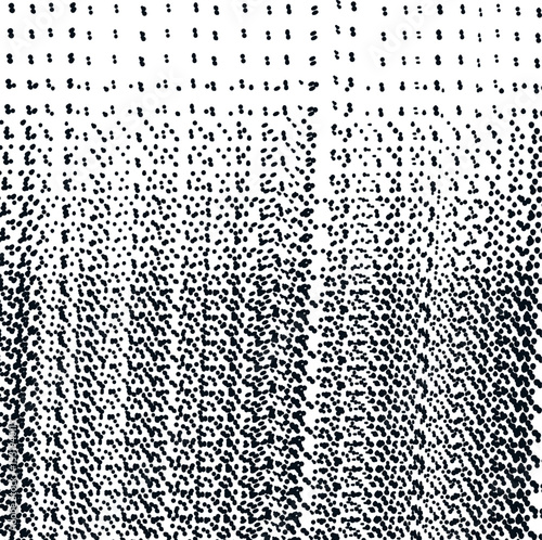 Halftone or screentone texture consists of dots that are compacted towards the bottom of the canvas.