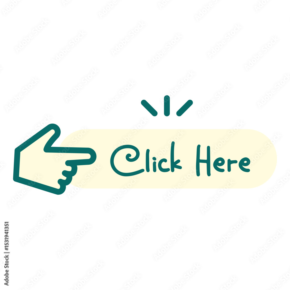 Click Here Button Vector
