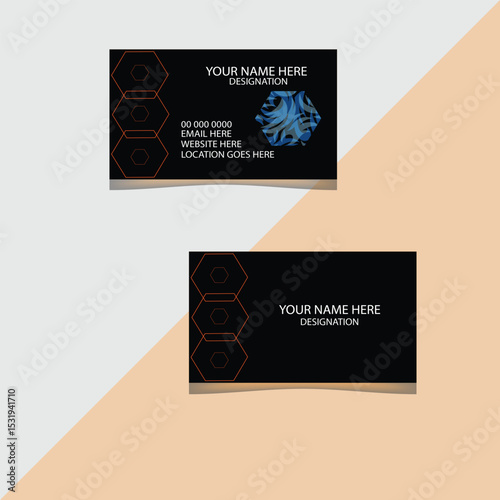 A beautiful business card design template