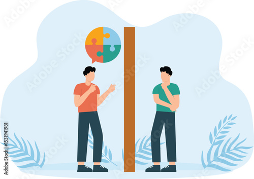White-collar workers have a meeting in the office to unify opinions.
