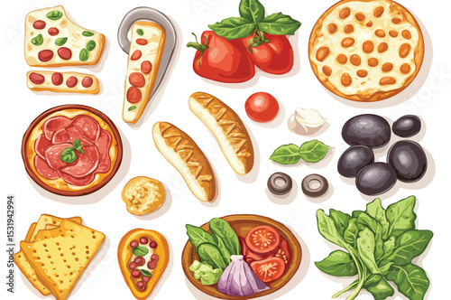 food recipe vector art