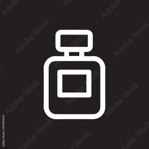 Sleek minimalist perfume bottle vector image exudes modern elegance