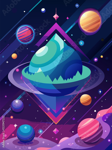 Cosmic Geometry. A Vibrant Universe of Planets and Stars