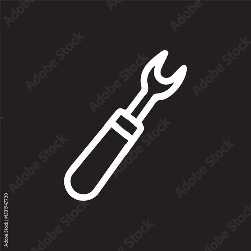 Precision Tool Ready A White Seam Ripper Isolated on Black Backdrop