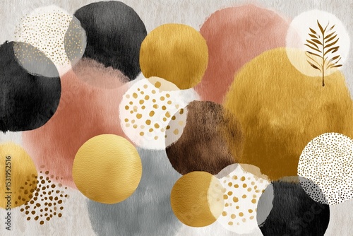Delicate dotted line pattern in muted earth tones, minimalist boho style, soft texture, artistic arrangement