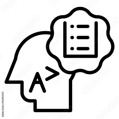 AI/ML Skills Vector Line Icon Design