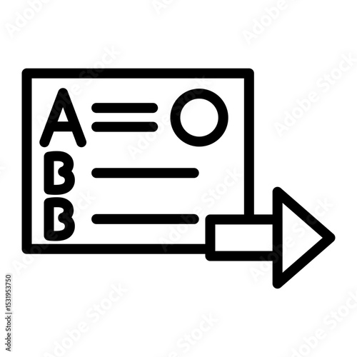 Typing Test Vector Line Icon Design