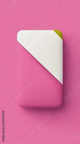 Pink Background with White Diagonal Shape