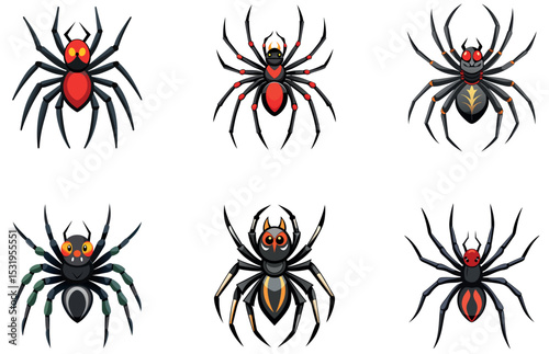 Spider Vector Designs Creepy and Creative Spider Illustrations for Halloween and Nature Themes