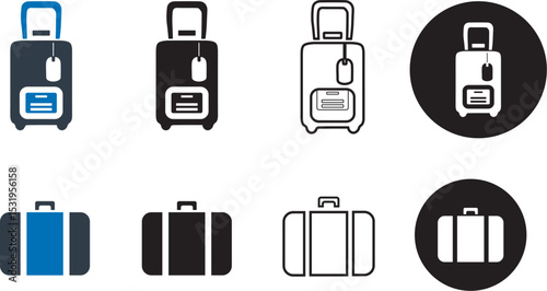 Luggage, bag, baggage, travel icon