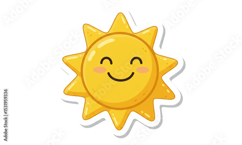 happy sun cartoon