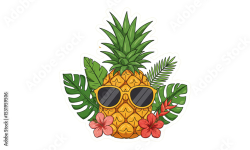vector illustration of pineapple