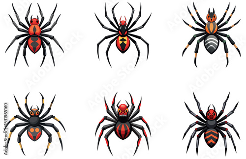 Spider Vector Designs Scary and Stylish Insect Illustrations for Halloween and Nature Projects