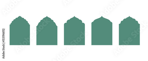 Vector set of decorative frames for Muslim and Hindu celebrations. Perfect for Eid, Ramadan, Diwali, and festive invitations.