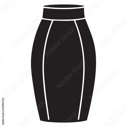pencil skirt sketch icon set silhouette vector illustration
